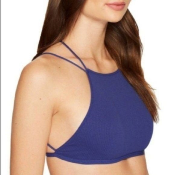 FP High Neck Bralette Ribbed Seamless Cutout Caged Bar - Picture 4 of 5